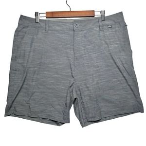 AFTCO | Men | Heather Gray Flat Front Performance Fishing Shorts | Size 38